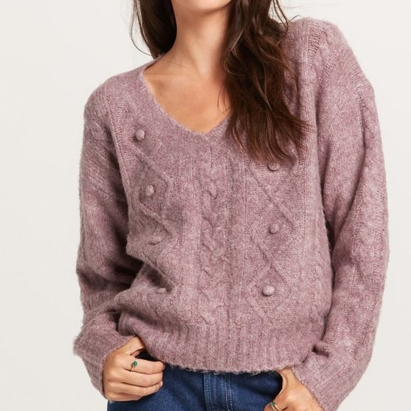 Pom Pom Cable Knit Sweater - Picture 3 of 3